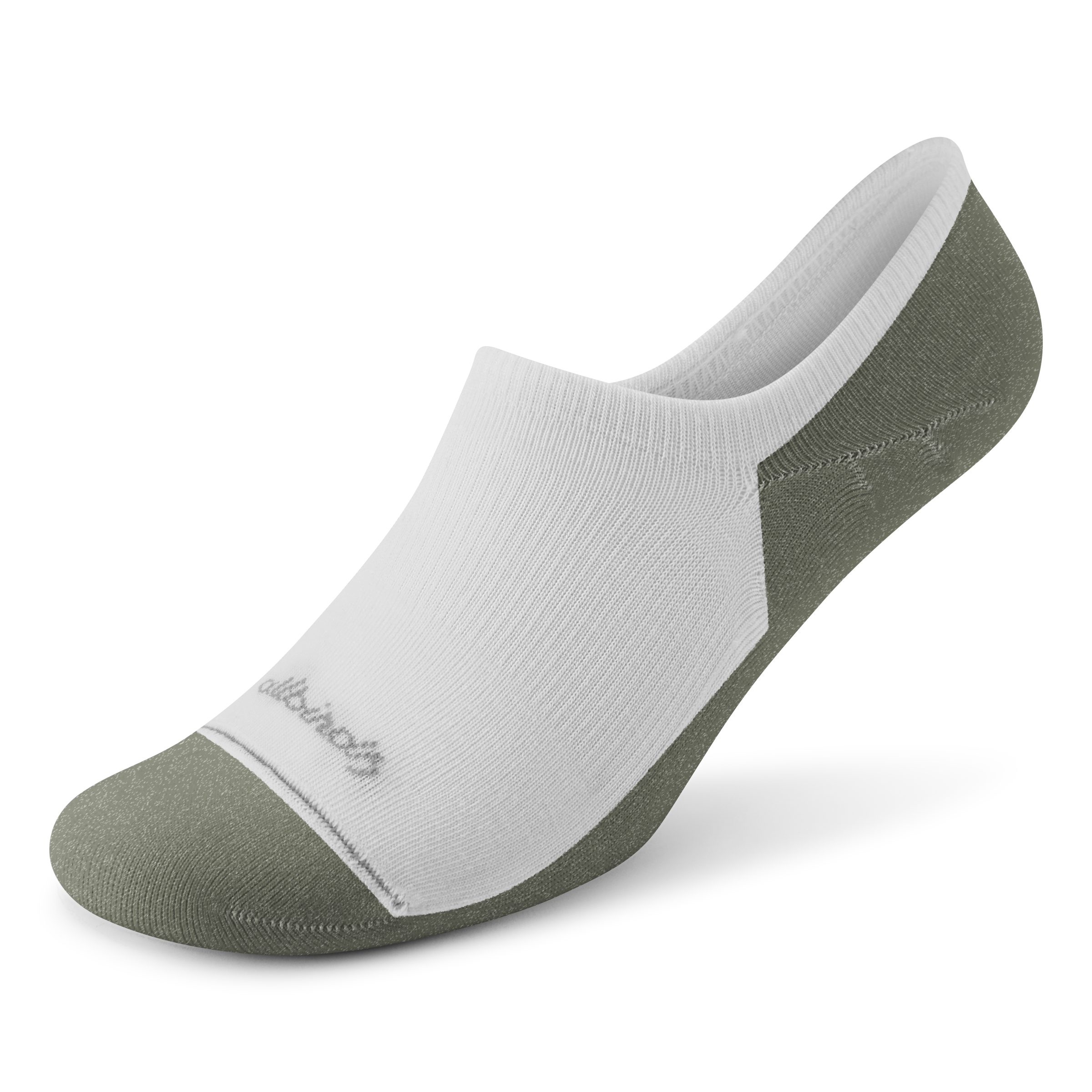 Anytime No Show Sock - Blizzard/Thunder Green - Image 1