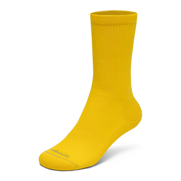 Anytime Crew Sock - Sunny Marigold