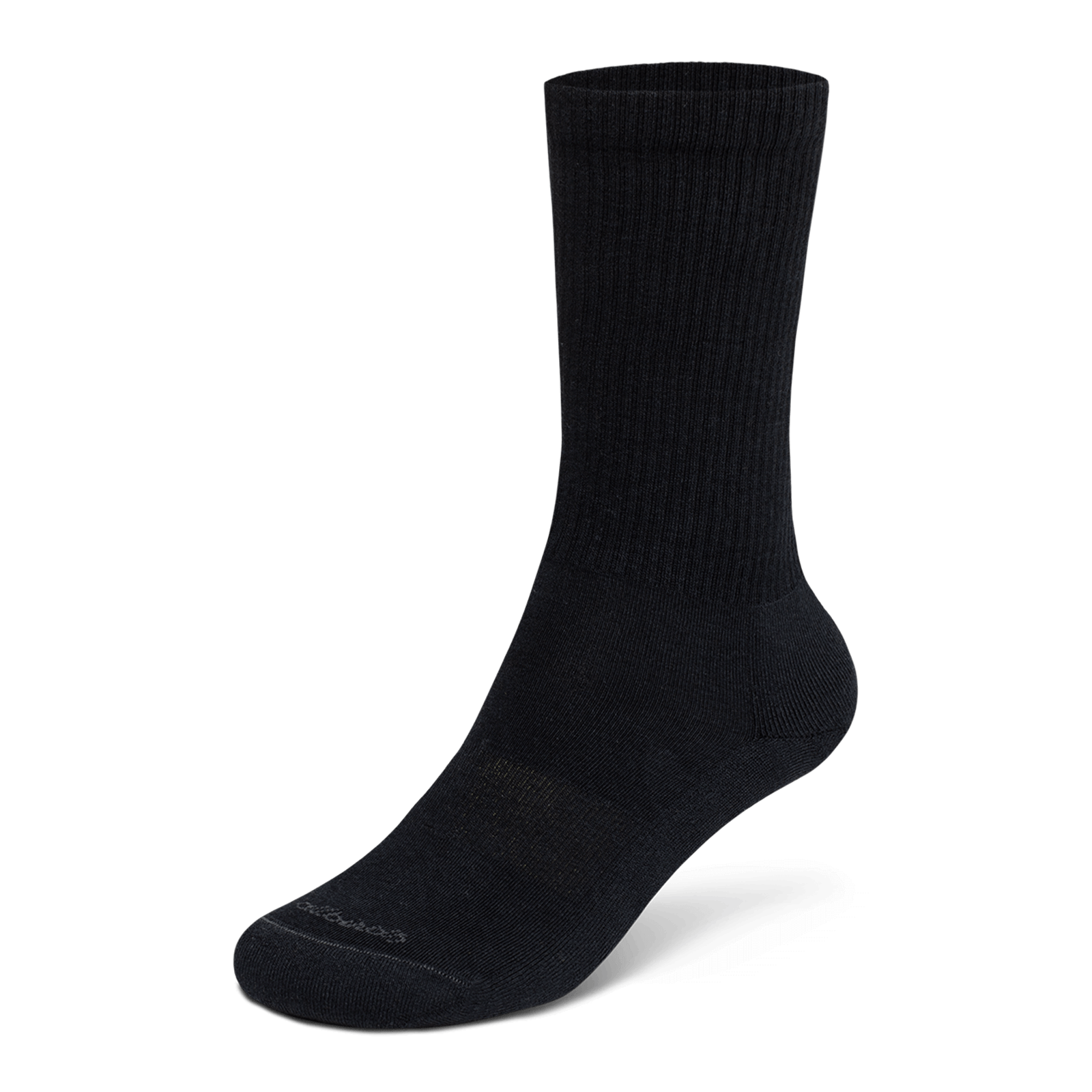 Anytime Crew Sock - Natural Black - Image 1